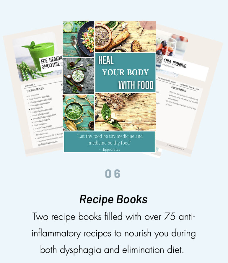 Two anti-inflammatory recipe books included